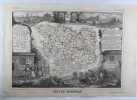 CARTE HISTORIEE - DEPARTEMENT DU MORBIHAN. Carte ancienne (45x32cm) sur acier de l'ATLAS NATIONAL ILLUSTRÉ de Victor LEVASSEUR. 1856. Coloris manuels ...