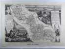 CARTE HISTORIEE - DEPARTEMENT DU NORD. Carte ancienne (45x32cm) sur acier de l'ATLAS NATIONAL ILLUSTRÉ de Victor LEVASSEUR. 1856. Coloris manuels ...