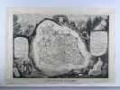 CARTE HISTORIEE - DEPARTEMENT DU PUY DE DOME. Carte ancienne (45x32cm) sur acier de l'ATLAS NATIONAL ILLUSTRÉ de Victor LEVASSEUR. 1856. Coloris ...