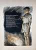(Gravure - Scoutisme) LE FEU avec le texte de "La Prière du Para" d'André Zirnheld.. Pierre JOUBERT/ André ZIRNHELD