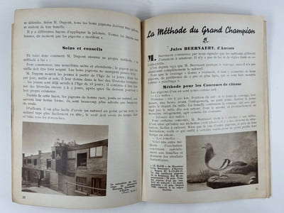 (Colombophilie) Mes secrets / Mijne geheimen. Joint : Les méthodes modernes des champions colombophiles belges (publié par le S.A. Ancienne Maison Louis Sanders, Bruxelles, 144p.