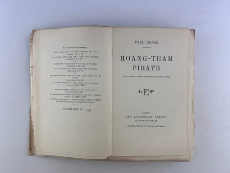 (INDOCHINE) Hoang-Tham pirate. Avec quatre cartes dressées par Paul Chack . Edition originale. . Paul CHACK