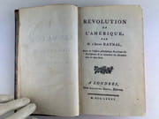 Réunion de 3 oeuvres de l'Abbé Raynal reliés à la suite : Révolution de l'Amérique // Défense de Mr l'Abbé Raynal et de Mr Borrelly contre les attaques clandestines de quelques chenilles littéraires. Ouvrage en forme de Lettres adressées au même Mr Borrelly // Réponse à la censure de la Faculté de Théologie de Paris, Contre l'Histoire Philosophique & Politique des Etablissemens & du Commerce des Européens dans les deux Indes, par Mr l'Abbé Raynal. par Guillaume Thomas, Abbé RAYNAL. Mr BORRELLY. Mr De La VEAUX - Image 3