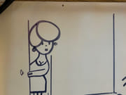 Dessin original au feutre, grand format, avec envoi autographe signé "respectueux et amical souvenir PIEM" par PIEM - Image 3