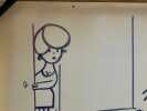 Dessin original au feutre, grand format, avec envoi autographe signé "respectueux et amical souvenir PIEM". PIEM