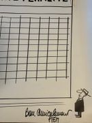 Dessin original au feutre "Bientôt ici coquette petite fermette" grand format, avec envoi autographe signé "bien amicalement PIEM" par PIEM - Image 4