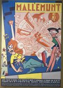 Affiche MALLEMUNT Gratis muziek en theater op het Muntplein te Brussel op Donderdagen en vrijdagen van 28 Juli tot 12 Augustus. Organisatie : Beursschouwburg. par EVER MEULEN - Image 1