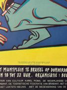 Affiche MALLEMUNT Gratis muziek en theater op het Muntplein te Brussel op Donderdagen en vrijdagen van 28 Juli tot 12 Augustus. Organisatie : Beursschouwburg. par EVER MEULEN - Image 3