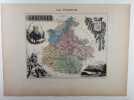 Carte historiée en couleurs du département des ARDENNES. Extraite de l'Atlas - La France et ses colonies - par Vuillemin, d'après les cartes de ...