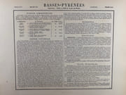 Carte historiée en couleurs du département des BASSES-PYRENNEES Extraite de l'Atlas - La France et ses colonies - par Vuillemin, d'après les cartes de Cassini, du Dépôt de la Guerre, des Ponts et Chaussées et de la Marine. Edition de 1879. par VUILLEMIN / MIGEON - Image 2