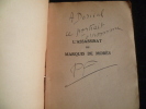 L'assassinat du Marquis de Morès. Pierre Frondaie. Envoi de l'auteur