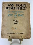 "Pas pour jeunes filles". 125 réflexions de Ric et Rac. Exemplaire augmenté d'un ENVOI autographe signé de Pol Rab au poète George Auriol "ces q.q. scènes de notre chienne de vie / à George Auriol / POL/RAB". par POL RAB - Image 2