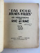 "Pas pour jeunes filles". 125 réflexions de Ric et Rac. Exemplaire augmenté d'un ENVOI autographe signé de Pol Rab au poète George Auriol "ces q.q. scènes de notre chienne de vie / à George Auriol / POL/RAB". par POL RAB - Image 4