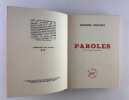 Paroles. Edition revue et augment&eacute;e. . Jacques PREVERT