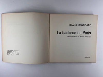 La Banlieue de Paris. Photographies de Robert Doisneau. 