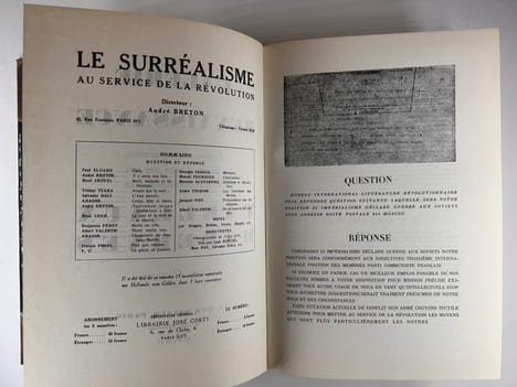 LE SURREALISME AU SERVICE DE LA REVOLUTION. Collection complète. N°1 à 6 de juillet 1930à mai 1933. Collectif