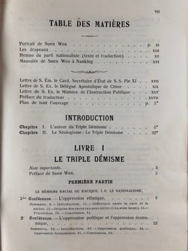 Le Triple Démisme de Suen Wen. Traduit, annoté et apprécié par Pascal M. d'Elia. Avec une introduction et un index. Seconde édition revue et ...