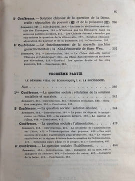 Le Triple Démisme de Suen Wen. Traduit, annoté et apprécié par Pascal M. d'Elia. Avec une introduction et un index. Seconde édition revue et ...