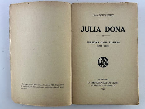 (ALGERIE) Julia Dona. Missions dans l'Aures (1915-1916). Léon SOUGUENET