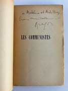 Les Communistes (t.5) Mai 1940. ENVOI autographe signé "à Madeleine et André Heuzé, bien amicalement". par Louis ARAGON - Image 1