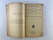 Société des artistes français. Le Salon, 137ème exposition officielle.  Explication des ouvrages de peinture, sculpture, architecture, gravure et lithographie des artistes vivants exposés au Grand Palais des Champs-Elysées, le 30 avril 1924. par Société des artistes français - Image 2