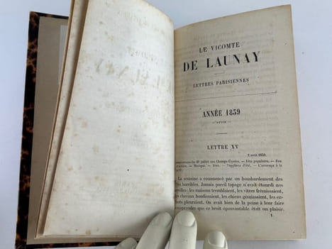 Le Vicomte de Launay. Lettres parisiennes. En 3 volumes, complet.. Madame Emile de GIRARDIN