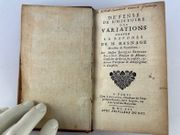Defense de l'histoire des variations contre la réponse de M. Basnage, Ministre de Roterdam.  par Par Messire Jacques Benigne BOSSUET, Evesque de Meaux, Conseiller du Roi en ses conseils, cy-devant Précepteur de Monseigneur le Dauphin - Image 1