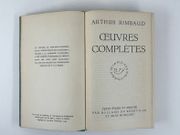 Arthur Rimbaud. Oeuvres complètes. Texte établi et annotée par Rolland de Renéville et Jules Mouquet par Arthur RIMBAUD  - Image 2