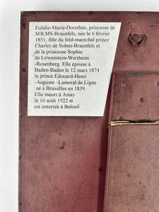 Photographie originale de Eulalie-Marie-Dorothée de Solms-Braunfels