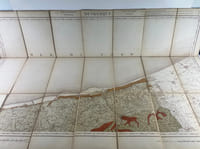 DUNKERQUE. Carte topographique de l'Etat-Major. Carte géologique détaillée. Côte de Calais à Nieuport. 