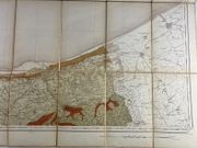 DUNKERQUE. Carte topographique de l'Etat-Major. Carte géologique détaillée. Côte de Calais à Nieuport.  par  - Image 2