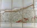 DUNKERQUE. Carte topographique de l'Etat-Major. Carte géologique détaillée. Côte de Calais à Nieuport. . 