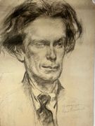 Portrait d'homme (35x49cm) par Louis BUISSERET - Image 1