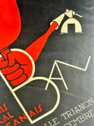 (TENNIS) Affiche ou projet d'affiche pour le Bal du Tennis Club de l'Amical Orléanais, le 14 décembre 1935 à la Salle Trianon par Guy MARCIREAU - Image 4