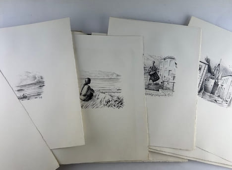 L'enfant de la haute mer. ENVOI DE L'AUTEUR. Illustré de 27 lithographies originales de Pierre Roy. Tirage de tête. Un des 36 ex. sur vélin d'Arches. ...