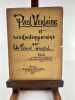 Paul Verlaine et ses contemporains par un témoin impartial. Etude précédée d'une biographie et d'un portrait inédit par G. Bonnet.. Sans mention ...