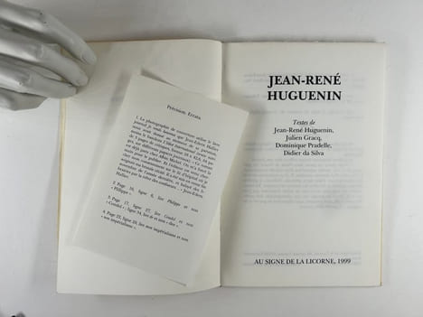 Jean-René Huguenin. Jean-René HUGUENIN / Julien Gracq / Dominique Pradelle / Didier da Silva / Philippe Léotard