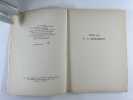 Pourquoi j'&eacute;cris. (Why do I write)  Un des 55 ex. sur v&eacute;lin du Marais.. Elisabeth BOWEN, V.S. PRITCHETT, Graham GREENE