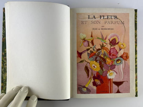 La fleur et son parfum. Edition originale ornée de douze aquarelles de l'auteur.. Jean de BOSSCHERE (Boschère)