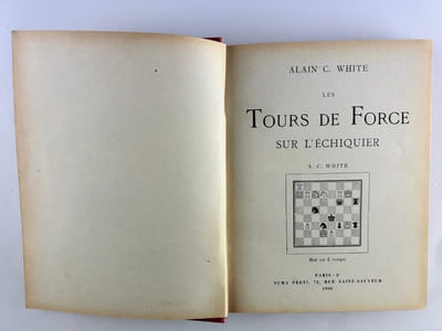 (Echecs - Chess)  Les Tours de Force sur l'Echiquier. Mat en deux coups. 