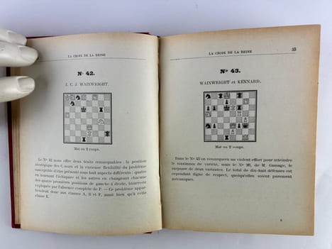(Echecs - Chess) Les Tours de Force sur l'Echiquier. Mat en deux coups. . Alain C. WHITE