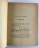 Le Grand Dieu Pan. Edition originale de la traduction (The Great God Pan, 1894).. Arthur MACHEN. Traduit de l'anglais par Pierre-Jean Toulet.