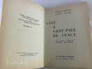 C'est &agrave; Saint Paul de Vence. Jacques PREVERT - Andr&eacute; VERDET. Couverture originale d'Emilienne Delacroix. 