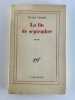 La fin de septembre. ENVOI de l'auteur.. Nicole VEDRES