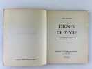 Dignes de vivre. Nouvelle &eacute;dition revue et augment&eacute;e. Illustr&eacute;e par Fautrier.. Paul ELUARD. Jean FAUTRIER