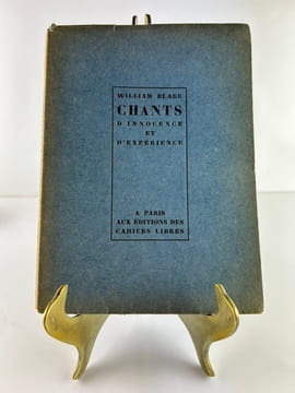 Chants d'innocence et d'expérience. Traduit de l'anglais par M.L. et Philippe Soupault. . William BLAKE