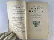 Les dix livres de cuisine d'Apicius. par Traduits du latin pour la première fois et commentés par Bertrand Guégan. - Image 3