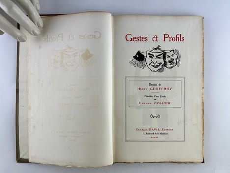 (Caricature) GESTES ET PROFILS. Dessins de Henry Geoffroy. Urbain GOHIER / Henry GEOFFROY