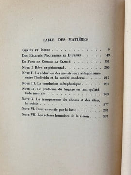 GRAINS ET ISSUES. Rêve expérimental. Tristan TZARA