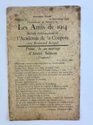 "Les Amis de 1914". Bulletin hebdomadaire de l'Académie de la Coupole. N° 60 (3e année). 16 novembre 1934 par  - Image 1